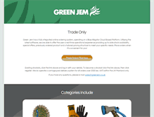Tablet Screenshot of greenjem.co.uk